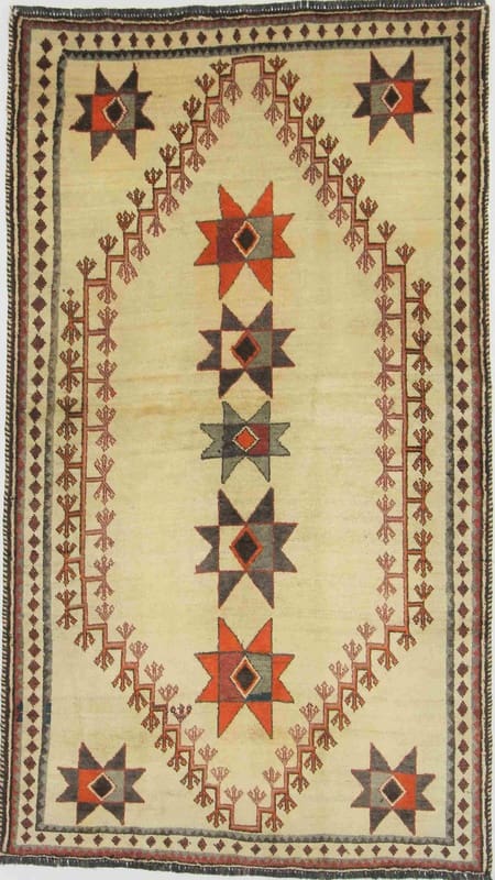 ghashghai-teppich-229x129-cm-handgeknupft-perserteppich Qashqai Persian Rug — hand-knotted, 227 × 128 cm, Wool