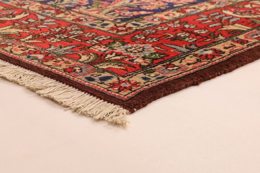 Qom Persian Rug 206 × 138 cm, Wool & Silk, hand-knotted
