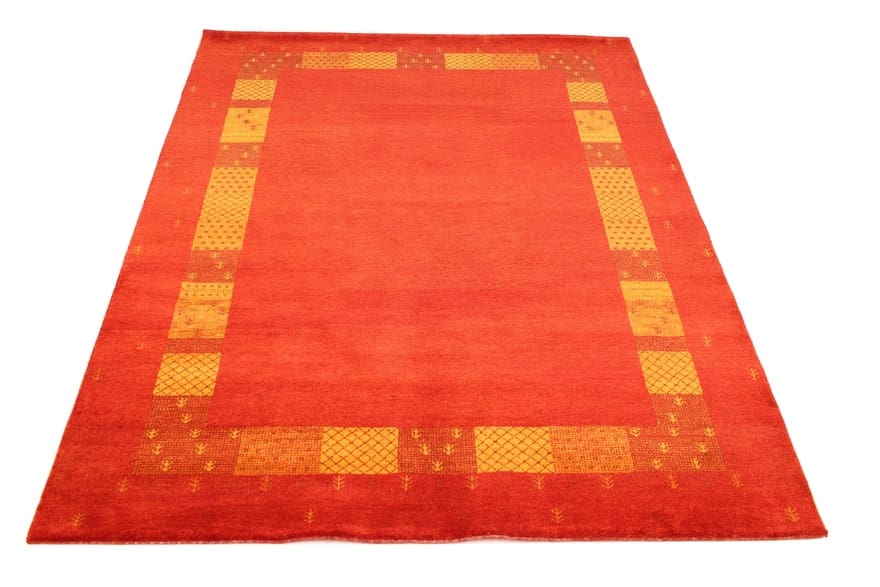 Hand-Knotted Wool Loribaft Indian Rug, 180 × 120 cm