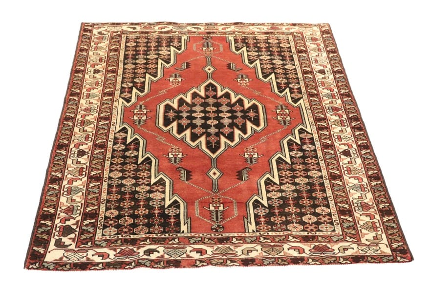 handgeknupfter-perserteppich-200x134-cm-160000-knoten-rot-orange-2 Persian Rug 198 × 133 cm, Wool, hand-knotted