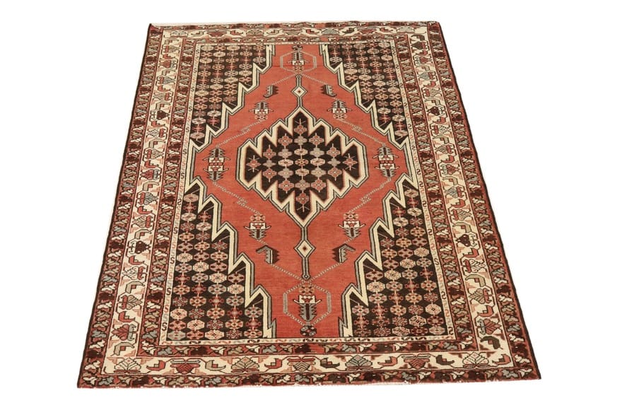 handgeknupfter-perserteppich-200x134-cm-160000-knoten-rot-orange-4 Persian Rug 198 × 133 cm, Wool, hand-knotted