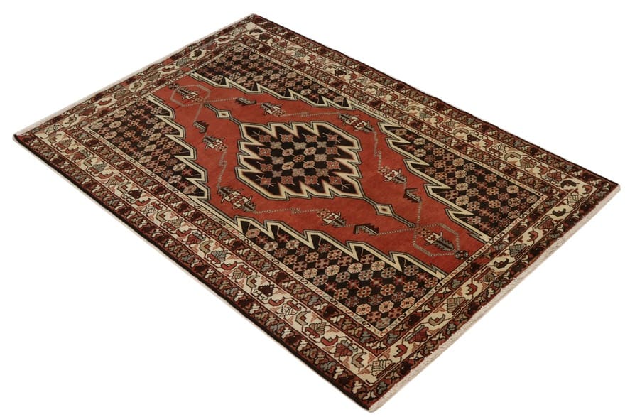handgeknupfter-perserteppich-200x134-cm-160000-knoten-rot-orange-5 Persian Rug 198 × 133 cm, Wool, hand-knotted
