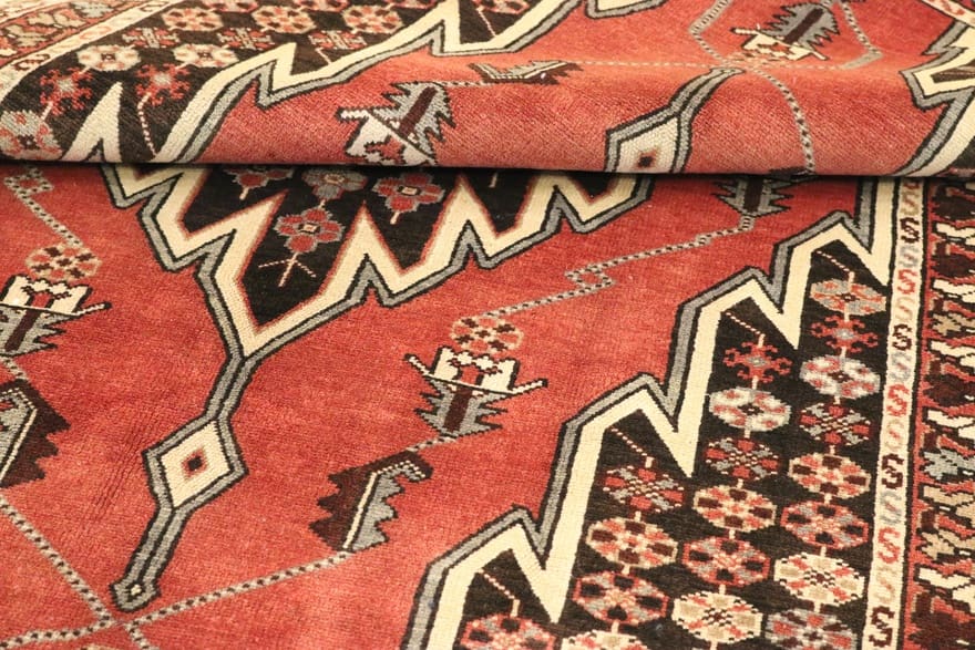 handgeknupfter-perserteppich-200x134-cm-160000-knoten-rot-orange-6 Persian Rug 198 × 133 cm, Wool, hand-knotted