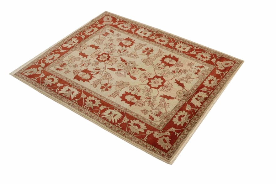 Hand-Knotted Wool Ziegler Pakistani Rug, 170 × 117 cm