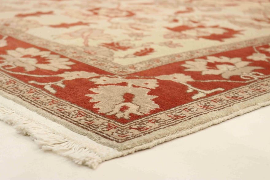 Hand-Knotted Wool Ziegler Pakistani Rug, 170 × 117 cm