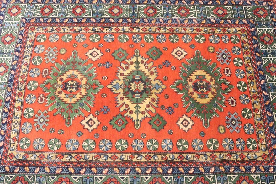 eleganter-russ-teppich-183x132-cm-kaukasus-muster-handgeknupft-4 Hand-Knotted Wool Oriental Rug, 181 × 131 cm