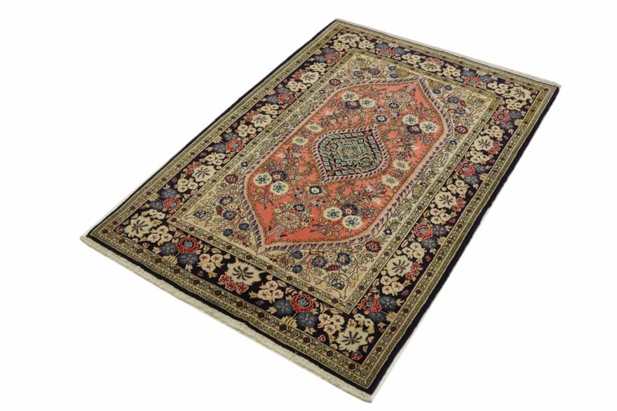 ghom-teppich-207x137-cm-edel-100-seide-handgeknupft-2 Hand-Knotted Wool & Silk Qom Persian Rug, 205 × 136 cm