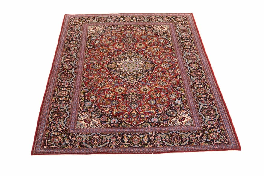 Antique Kashan Persian Rug, 212 × 138 cm, Wool