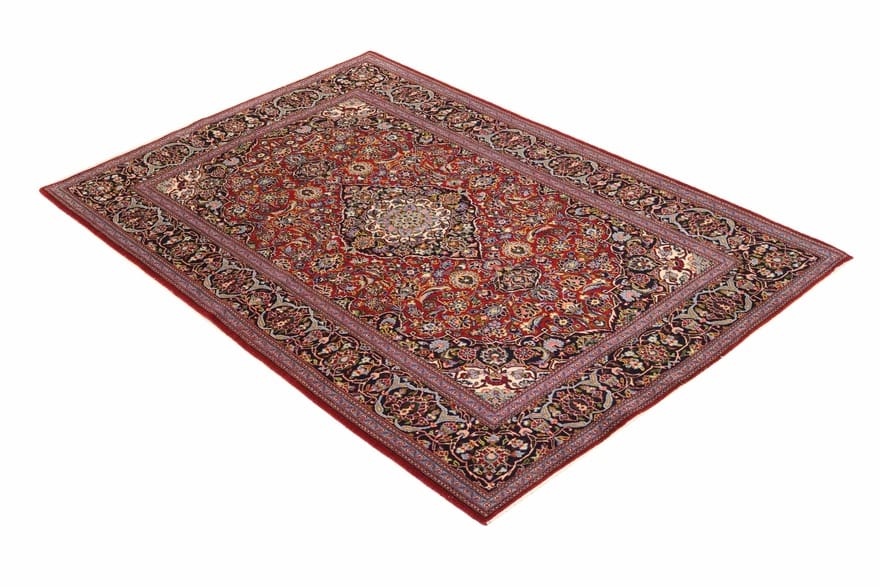 Antique Kashan Persian Rug, 212 × 138 cm, Wool