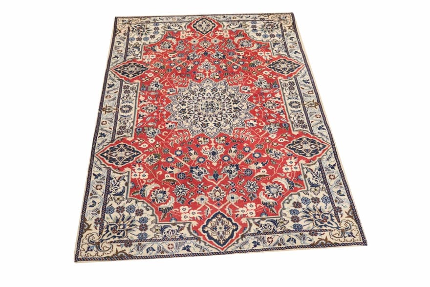 nain-teppich-197x116-cm-1000000-knoten-handgeknupft-1 Nain Persian Rug — hand-knotted, 195 × 115 cm, Wool