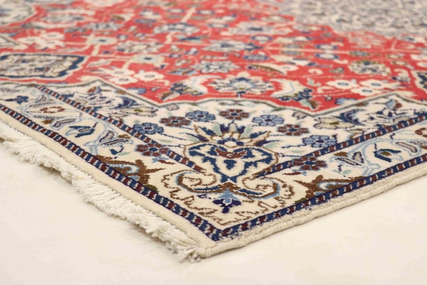 nain-teppich-197x116-cm-1000000-knoten-handgeknupft-4 Nain Persian Rug — hand-knotted, 195 × 115 cm, Wool