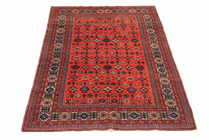 shirwan-teppich-212x130-cm-kaukasus-muster-handgeknupft-1 Antique Oriental Rug — 210 × 129 cm, Wool