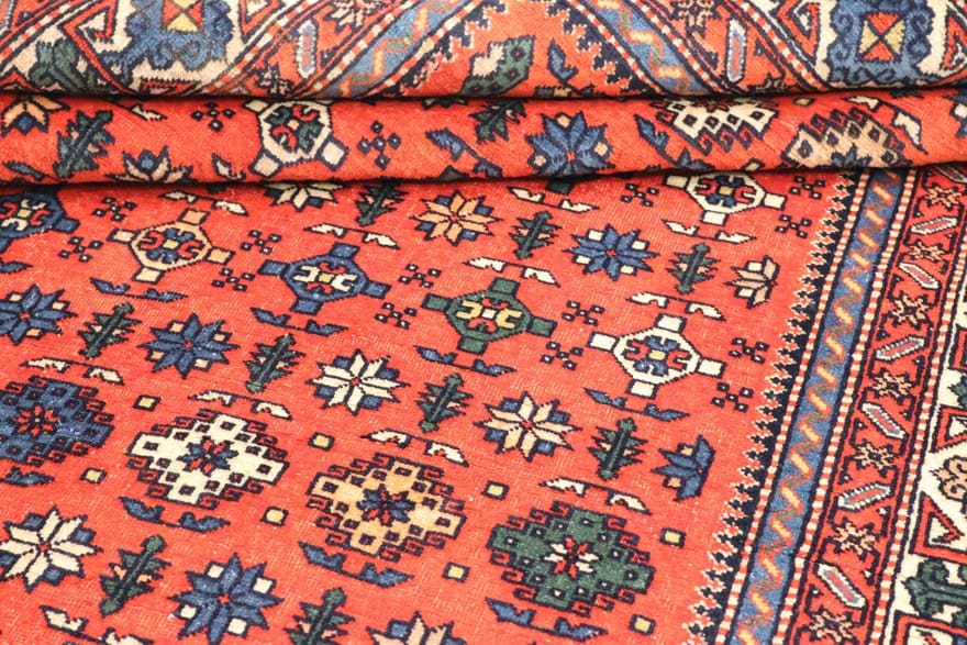 shirwan-teppich-212x130-cm-kaukasus-muster-handgeknupft-4 Antique Oriental Rug — 210 × 129 cm, Wool