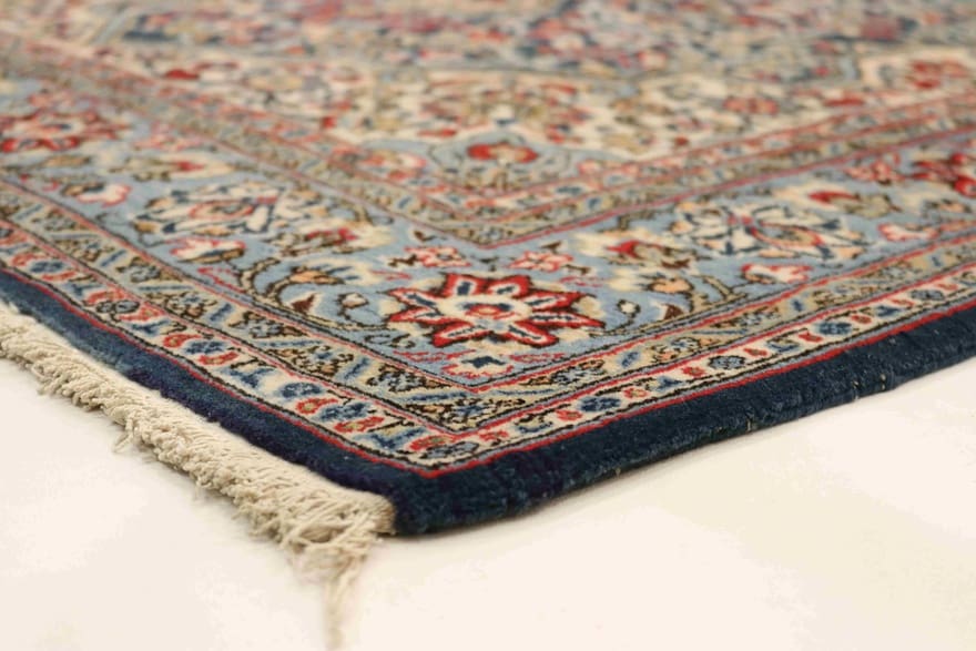 Hand-Knotted Wool Qom Persian Rug, 215 × 136 cm