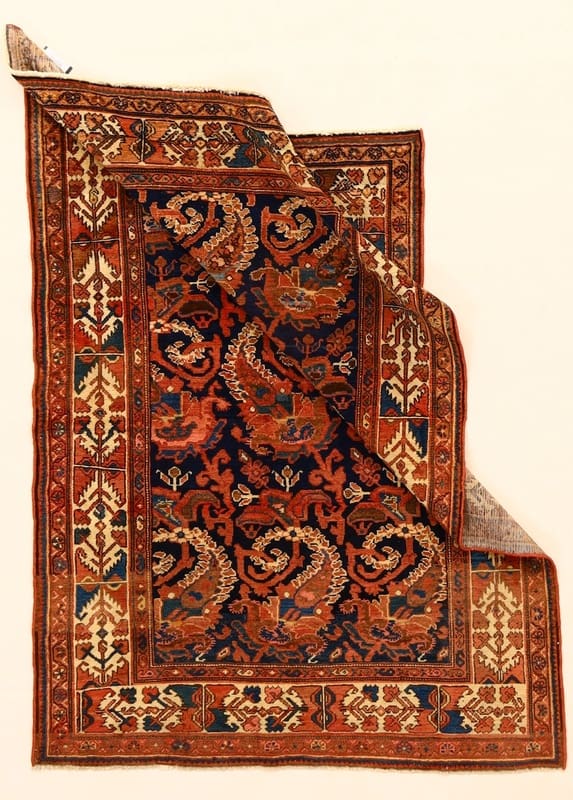 Malayer Persian Rug — hand-knotted, 188 × 130 cm, Wool
