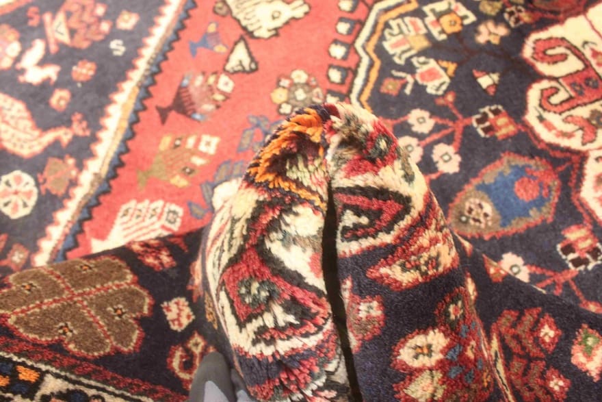 Qashqai Persian Rug — hand-knotted, 177 × 117 cm