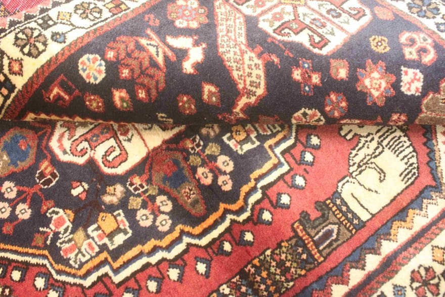 Qashqai Persian Rug — hand-knotted, 177 × 117 cm