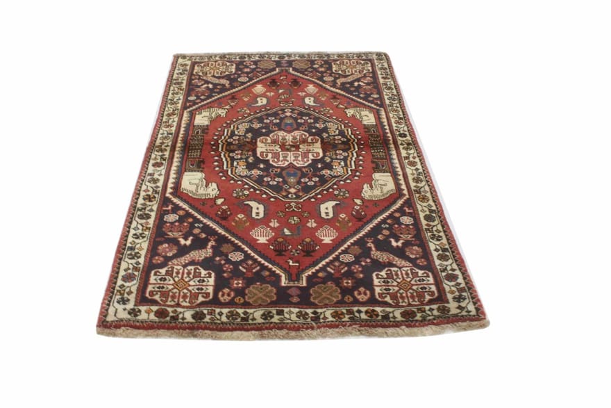 Qashqai Persian Rug — hand-knotted, 177 × 117 cm