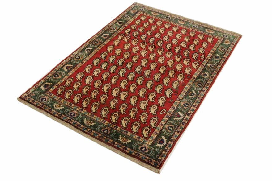 Hand-Knotted Wool Qashqai Persian Rug, 177 × 128 cm
