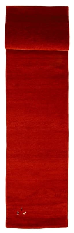 Hand-Knotted Wool Loribaft Indian Rug, 342 × 78 cm
