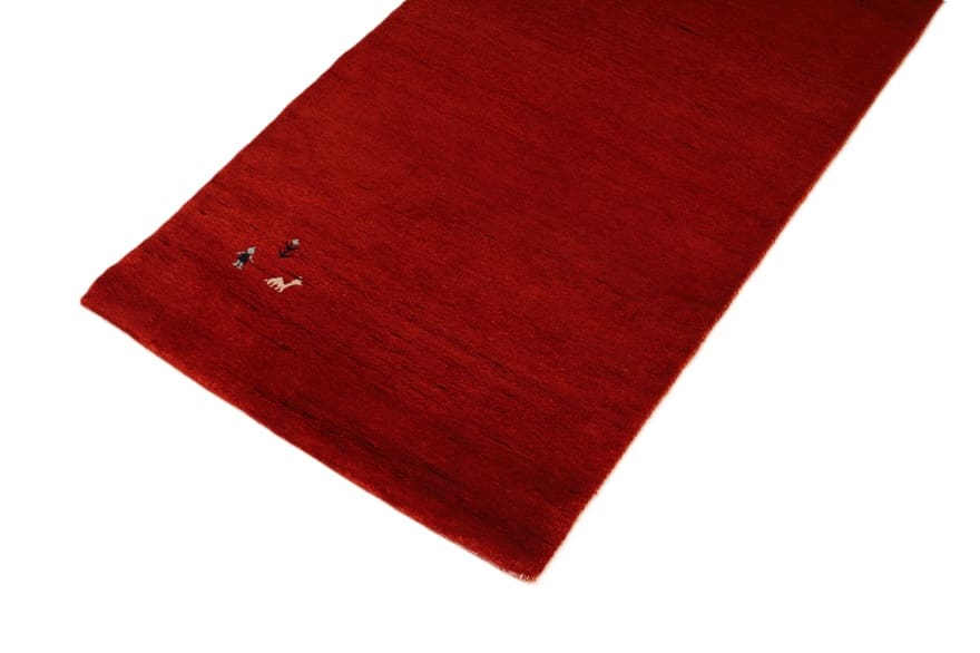 Hand-Knotted Wool Loribaft Indian Rug, 342 × 78 cm