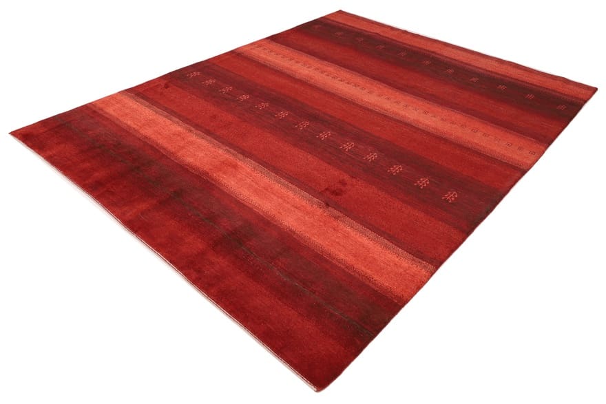 gabbeh-teppich-337x255-cm-geometrisches-muster-handgeknupft-2 Gabbeh Persian Rug — hand-knotted, 335 × 254 cm, Wool