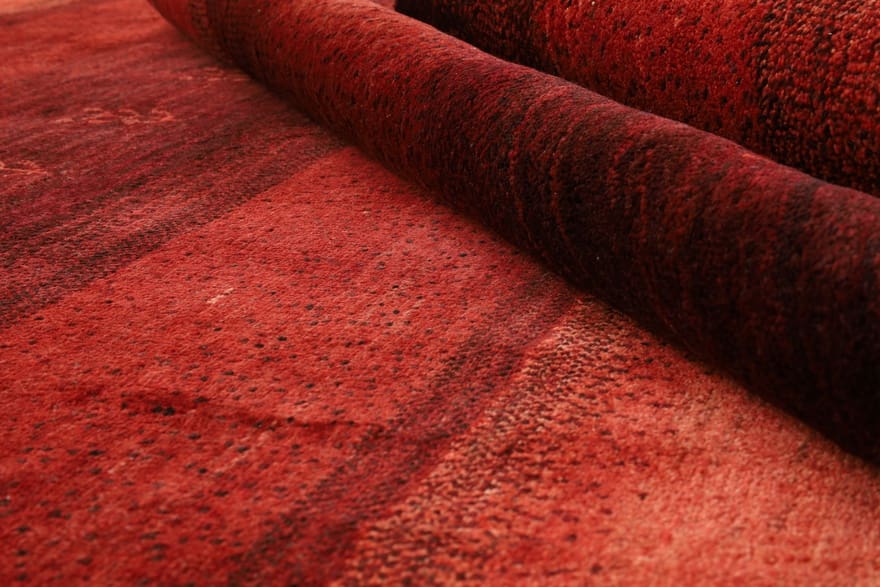 gabbeh-teppich-337x255-cm-geometrisches-muster-handgeknupft-5 Gabbeh Persian Rug — hand-knotted, 335 × 254 cm, Wool