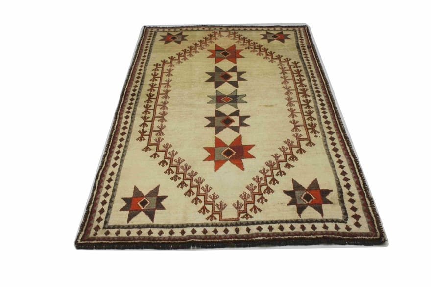 ghashghai-teppich-229x129-cm-handgeknupft-perserteppich-1 Qashqai Persian Rug — hand-knotted, 227 × 128 cm, Wool