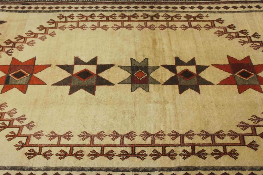 ghashghai-teppich-229x129-cm-handgeknupft-perserteppich-4 Qashqai Persian Rug — hand-knotted, 227 × 128 cm, Wool