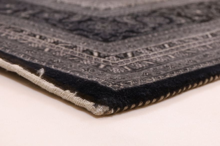 Hand-Knotted Wool Loribaft Indian Rug, 362 × 275 cm