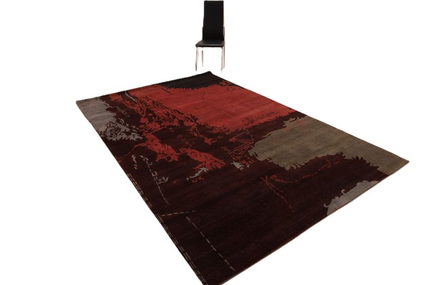 Indian Rug — hand-knotted, 303 × 205 cm, Wool