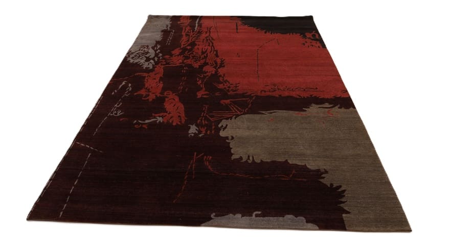 Indian Rug — hand-knotted, 303 × 205 cm, Wool