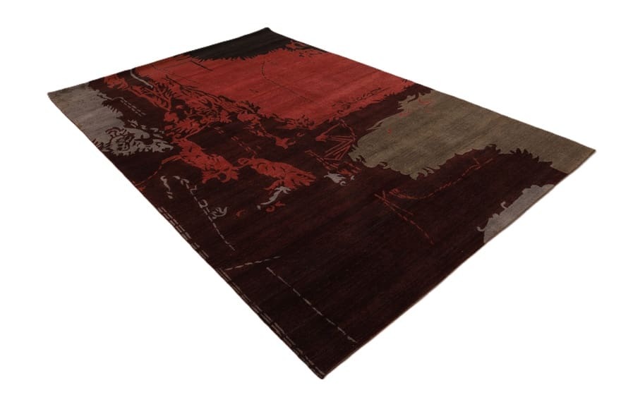 Indian Rug — hand-knotted, 303 × 205 cm, Wool