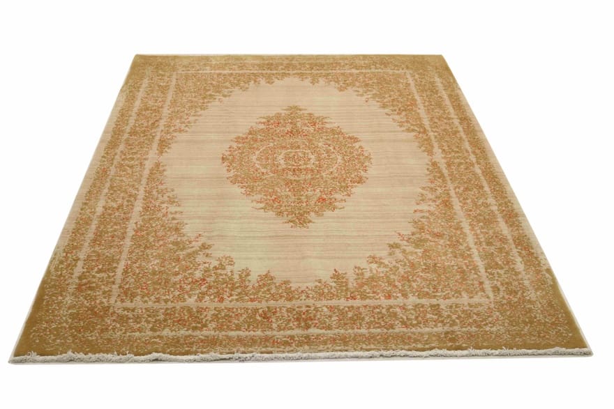 Indian Rug — hand-knotted, 304 × 202 cm, Wool