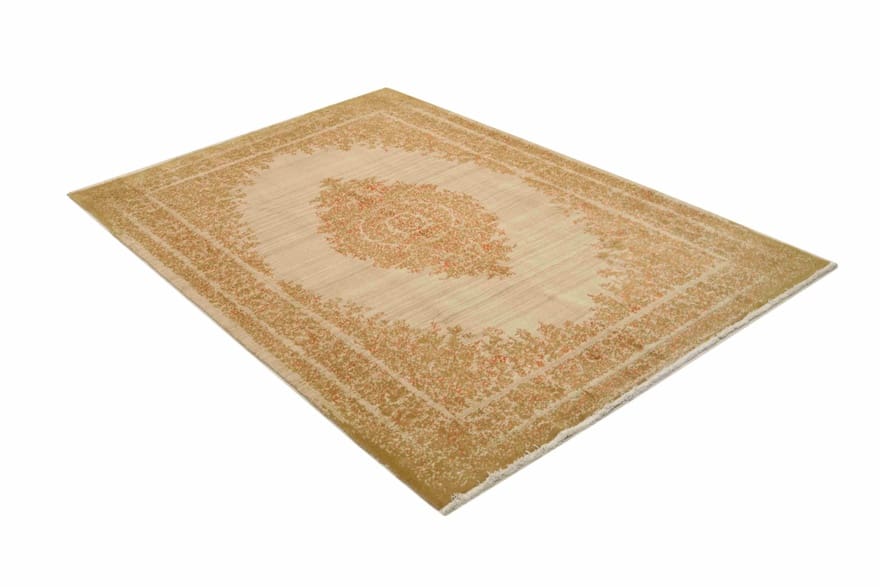Indian Rug — hand-knotted, 304 × 202 cm, Wool