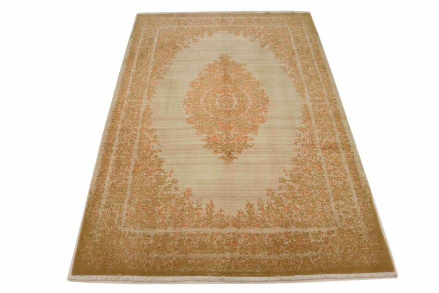 Indian Rug — hand-knotted, 304 × 202 cm, Wool