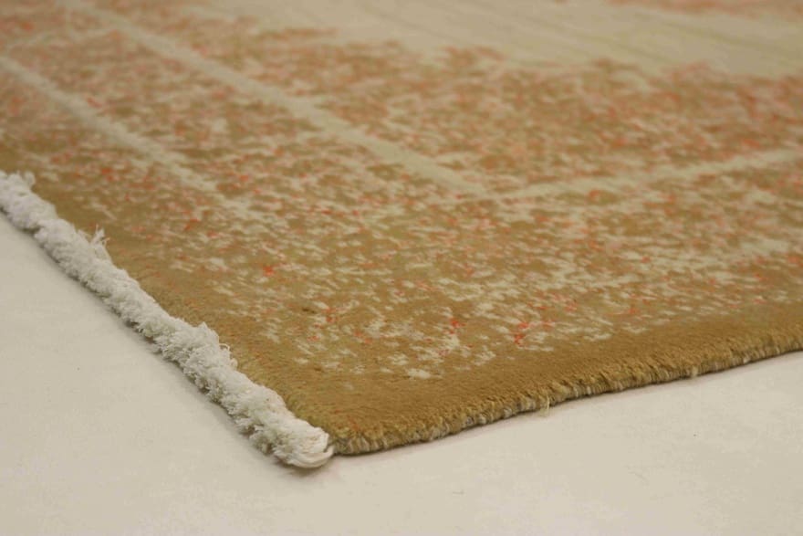 Indian Rug — hand-knotted, 304 × 202 cm, Wool