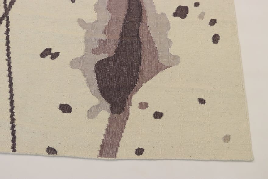 kilim-teppich-225x163-cm-handgewebt-modernes-design-eleganz-6 Hand-Woven Wool Kilim Indian Rug, 223 × 162 cm