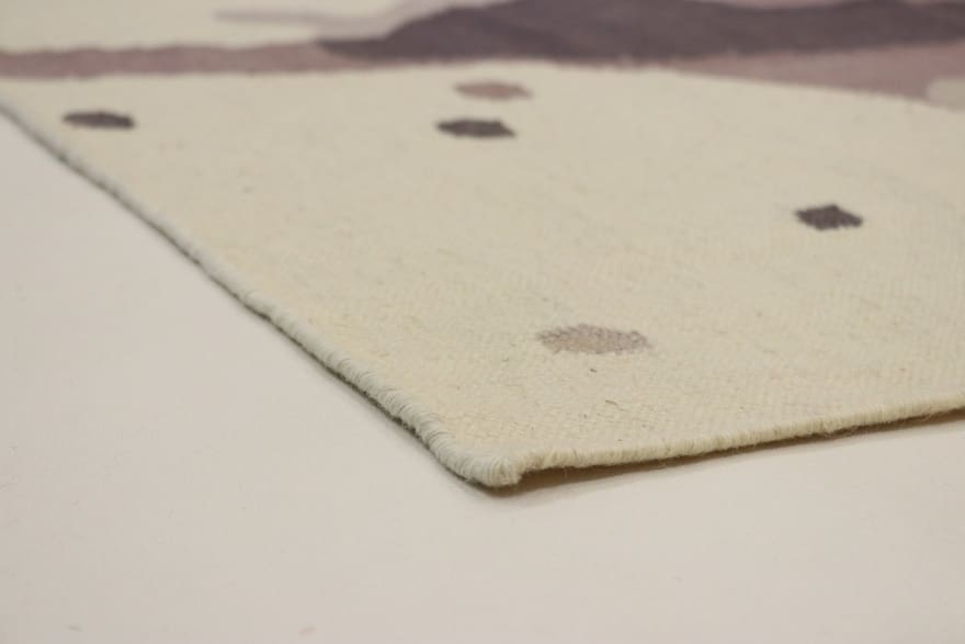 kilim-teppich-225x163-cm-handgewebt-modernes-design-eleganz-8 Hand-Woven Wool Kilim Indian Rug, 223 × 162 cm
