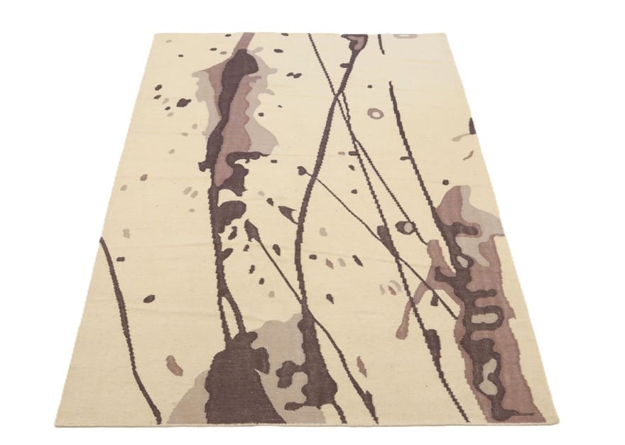 kilim-teppich-225x163-cm-handgewebt-modernes-design-eleganz-9 Hand-Woven Wool Kilim Indian Rug, 223 × 162 cm