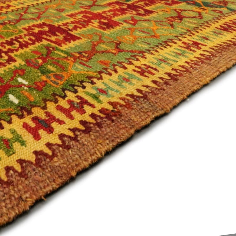 kelim-teppich-236x58-cm-hochwertig-handgewebt-orientteppich-6 Hand-Woven Wool Kilim Persian Rug, 234 × 57 cm