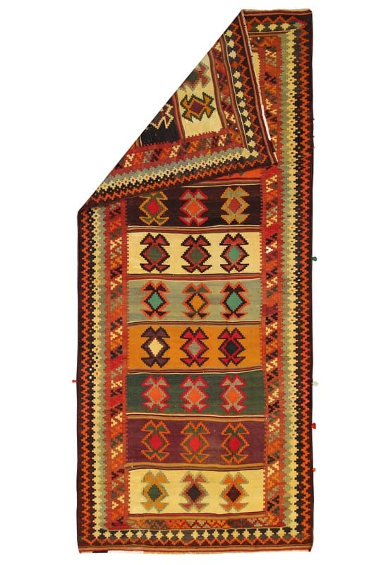 Kilim Persian Rug 308 × 132 cm, Wool, hand-woven