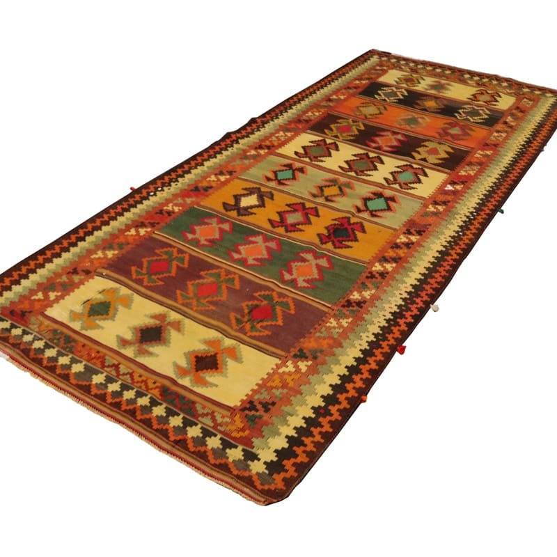 Kilim Persian Rug 308 × 132 cm, Wool, hand-woven