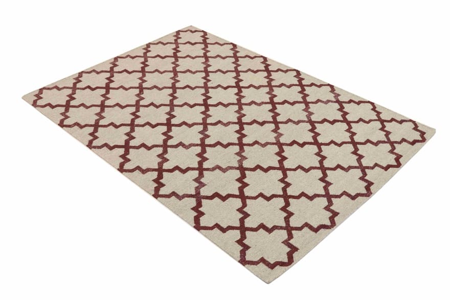 Kilim Indian Rug — hand-woven, 230 × 160 cm, Wool