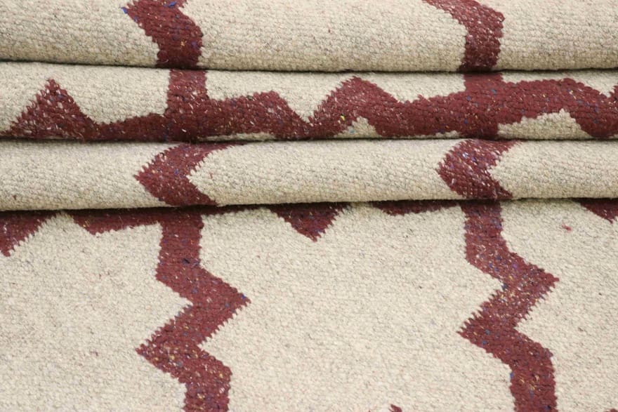 Kilim Indian Rug — hand-woven, 230 × 160 cm, Wool