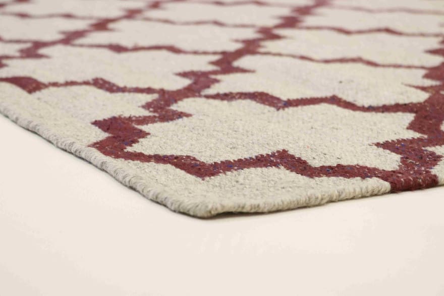 Kilim Indian Rug — hand-woven, 230 × 160 cm, Wool