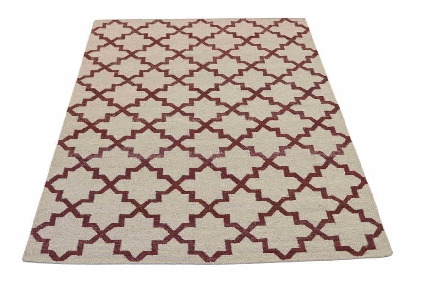Kilim Indian Rug — hand-woven, 230 × 160 cm, Wool