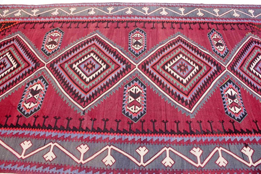 kelim-gaschgai-teppich-348x197-cm-handgewebt-orientteppich-3 Kilim Persian Rug — hand-woven, 346 × 196 cm, Wool