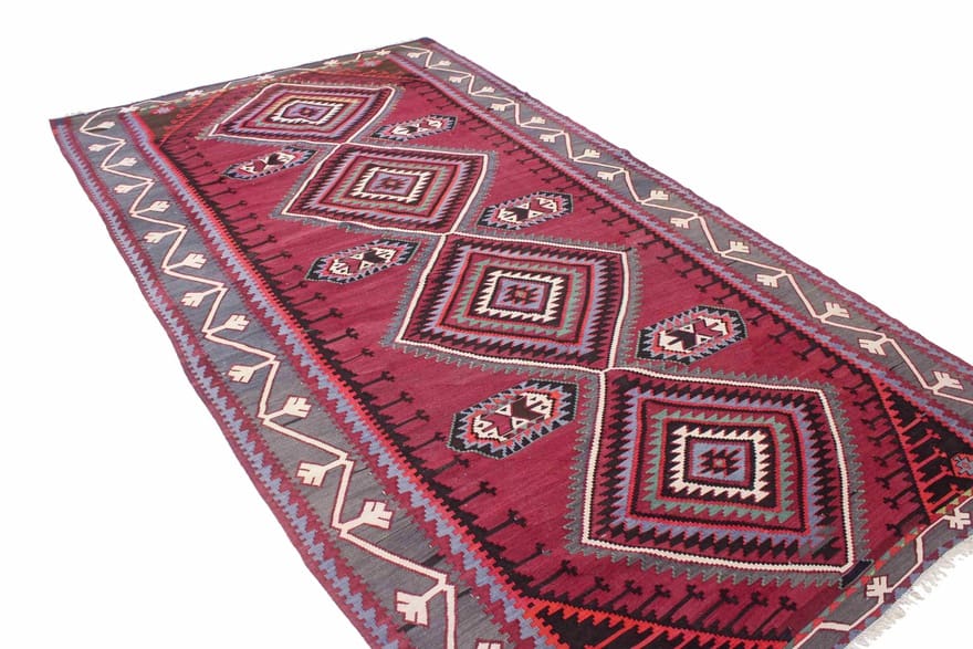 kelim-gaschgai-teppich-348x197-cm-handgewebt-orientteppich-5 Kilim Persian Rug — hand-woven, 346 × 196 cm, Wool