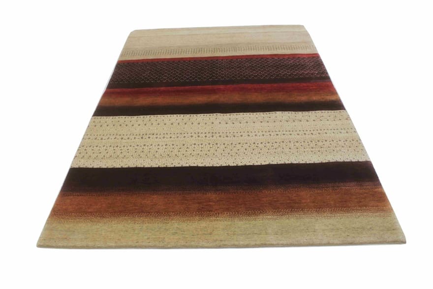 loribaft-teppich-248x168-cm-hochwertig-robust-handgeknupft-4 Hand-Knotted Wool Loribaft Indian Rug, 246 × 167 cm
